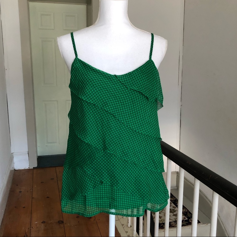 Green Flirty Tank Top